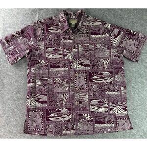 Cokke Street Men's Tropical Hawaiian Print S/S Buttoned Shirt sz 2X (16011)